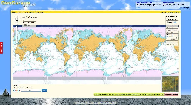 Marine GeoGarage nautical charts web portal