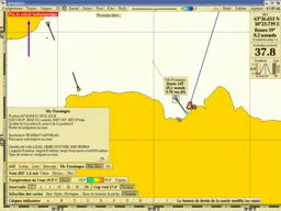 Fiche d’un navire cible reçu par AIS dans Olex