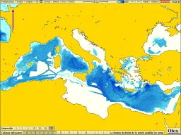 Isobathes de la Méditerranée d’après la CIESM et l’Ifremer