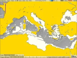 Relief de la Méditerranée d’après la CIESM et l’Ifremer
