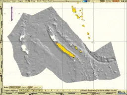 Relief de la ZEE de Nouvelle-Calédonie