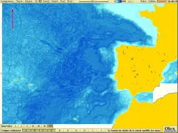 Isobathes de la synthèse bathymétrique de l’Ifremer dans Olex